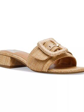 NEW DV DOLCE VITA WOMEN'S NAYTE BLOCK-HELL BUCKLE SLIDE SANDALS